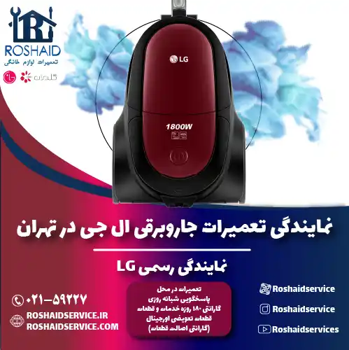 تعمیرات جاروبرقی ال جی در تهران | نمایندگی رسمی گلدیران LG